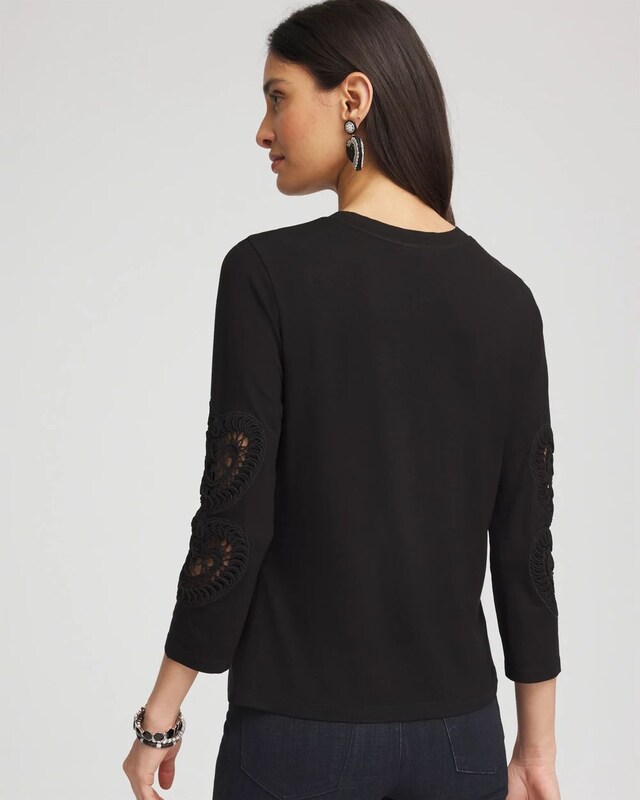 Heart Sleeve Detail Tee - image 3